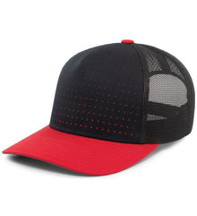Pacific Headwear Perforated 5-Panel Trucker Snapback Cap