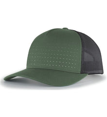 Pacific Headwear Perforated 5-Panel Trucker Snapback Cap