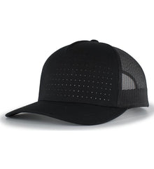 Pacific Headwear Perforated 5-Panel Trucker Snapback Cap