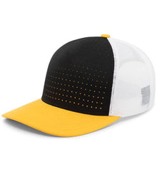 Pacific Headwear Perforated 5-Panel Trucker Snapback Cap