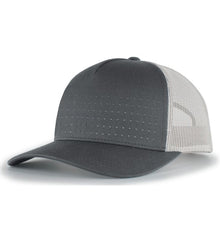 Pacific Headwear Perforated 5-Panel Trucker Snapback Cap