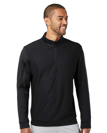 adidas Men's Textured Quarter-Zip Pullover