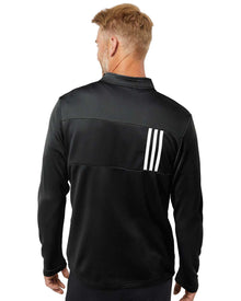 Adidas 3-Stripes Double Knit Quarter-Zip Pullover