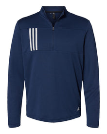 Adidas 3-Stripes Double Knit Quarter-Zip Pullover