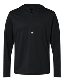 adidas Men's Lightweight Quarter-Zip Hooded Pullover