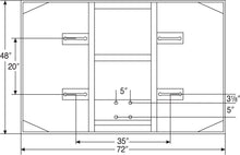 Bison 48" x 72" Tall Unbreakable “XL” Glass Competition Conversion Backboard
