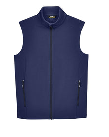 Core365 Men's Cruise Two-Layer Fleece Bonded Soft Shell Vest