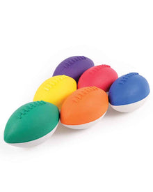 360 Mini Coated Foam Footballs - Set of 6