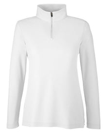 Core365 Women's Fusion ChromaSoft Pique Quarter-Zip
