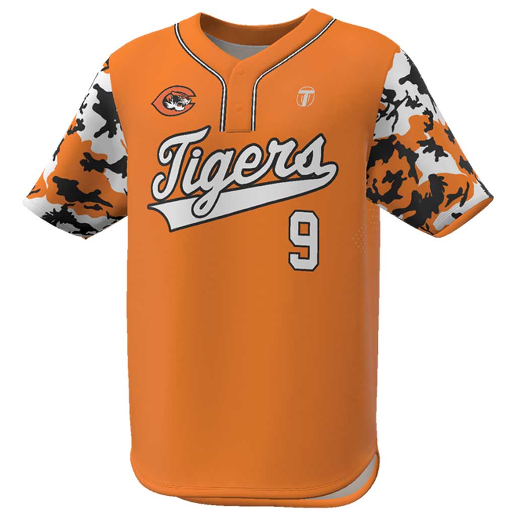 OneTEAM Custom PRO Short Sleeve Snap 2-Button Baseball Jersey - Men/Youth