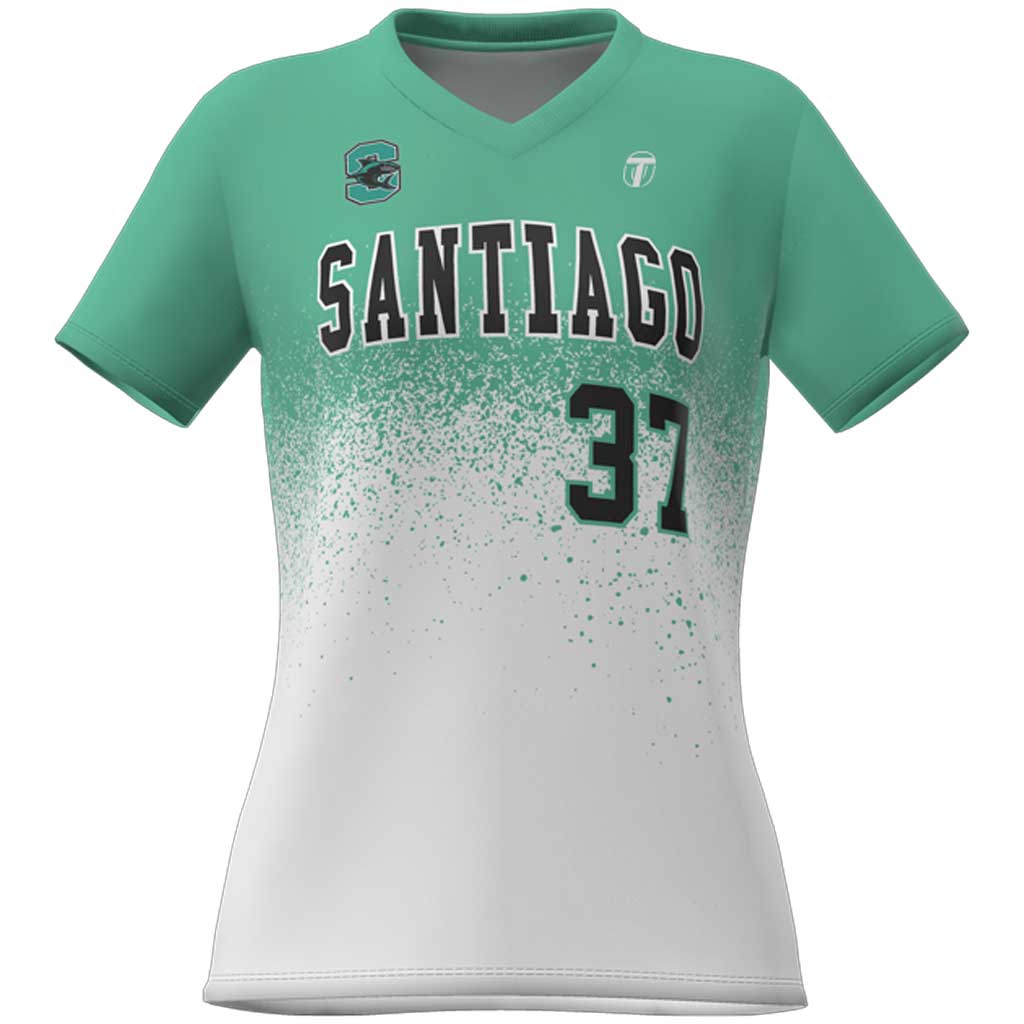 OneTEAM Custom EXPRESS CORE Short Sleeve V-Neck Tee - Women