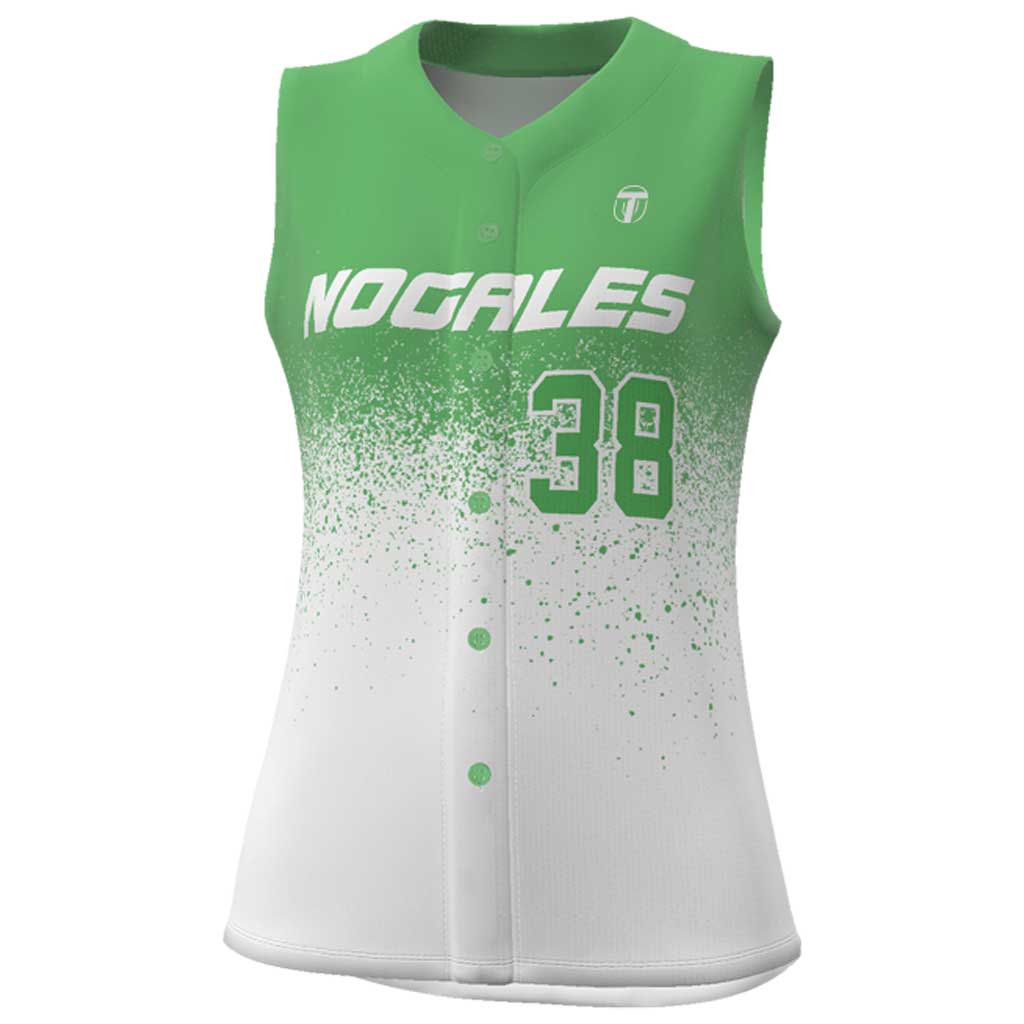 OneTEAM Custom CORE Sleeveless Faux Front Softball Jersey - Women