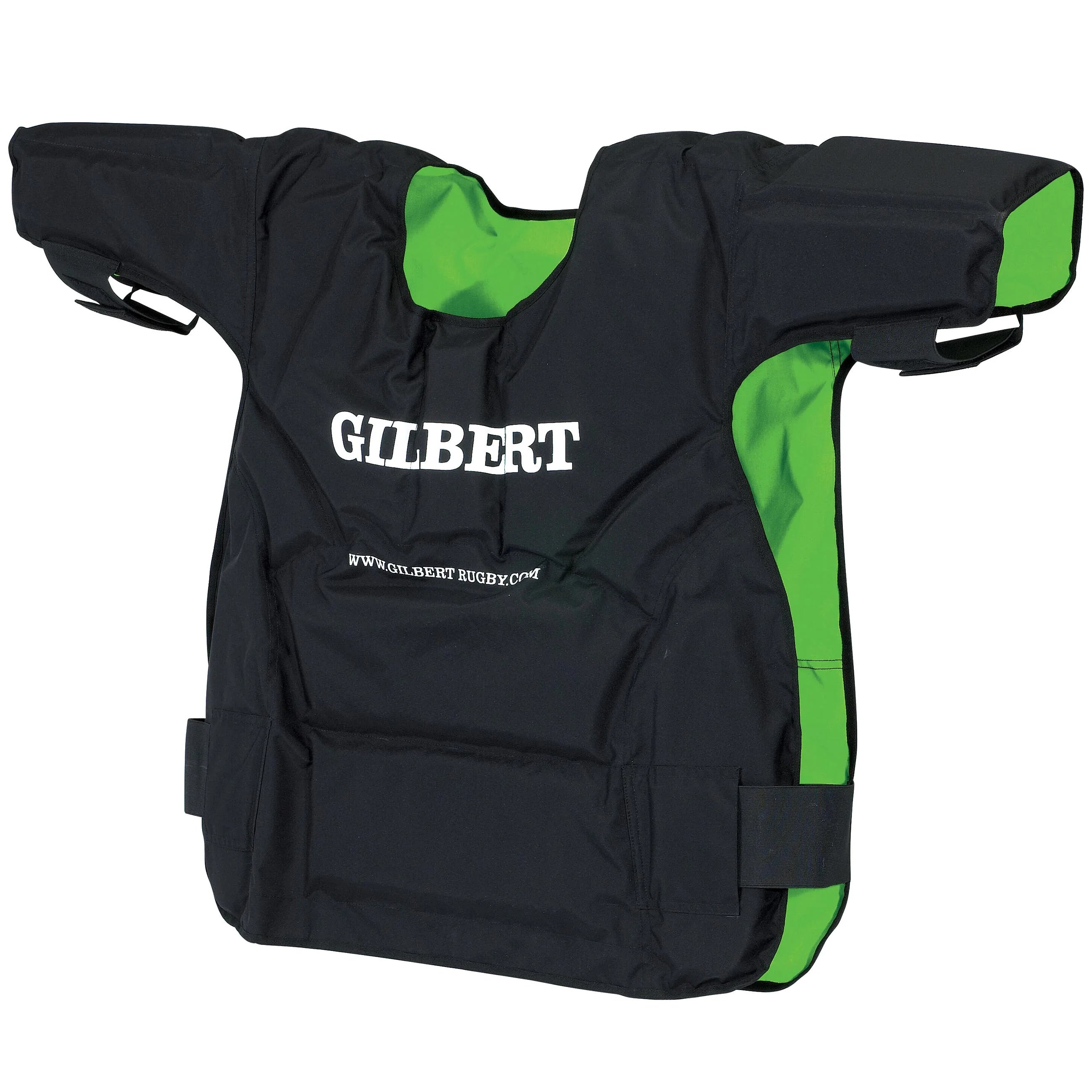 Gilbert Contact Top - Blk/Grn - Senior - Rugby