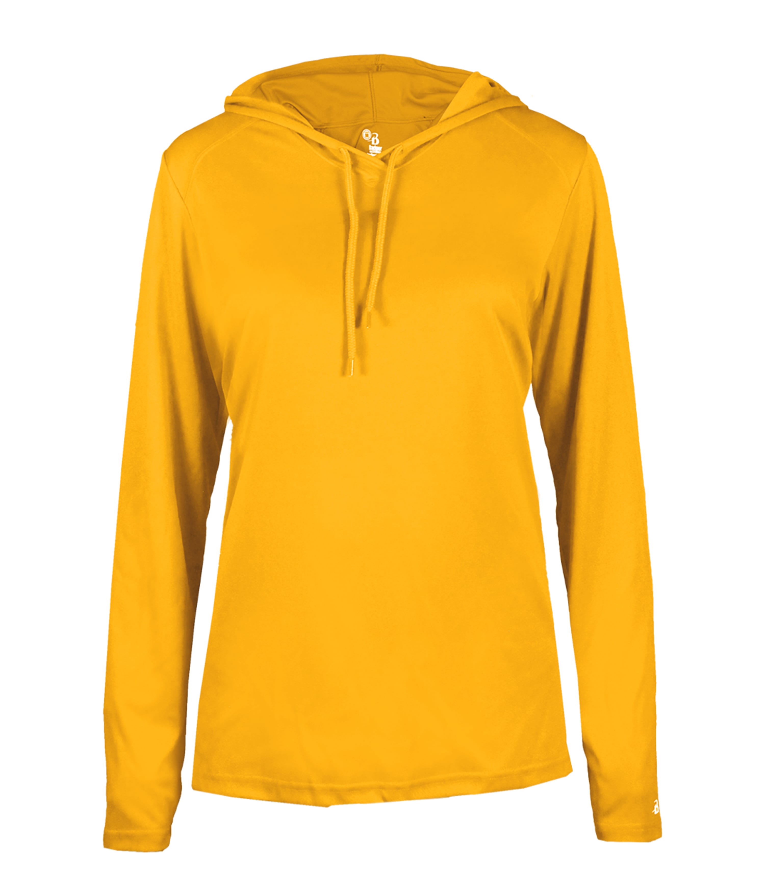 B-Core Ladies Long Sleeve Hood Tee