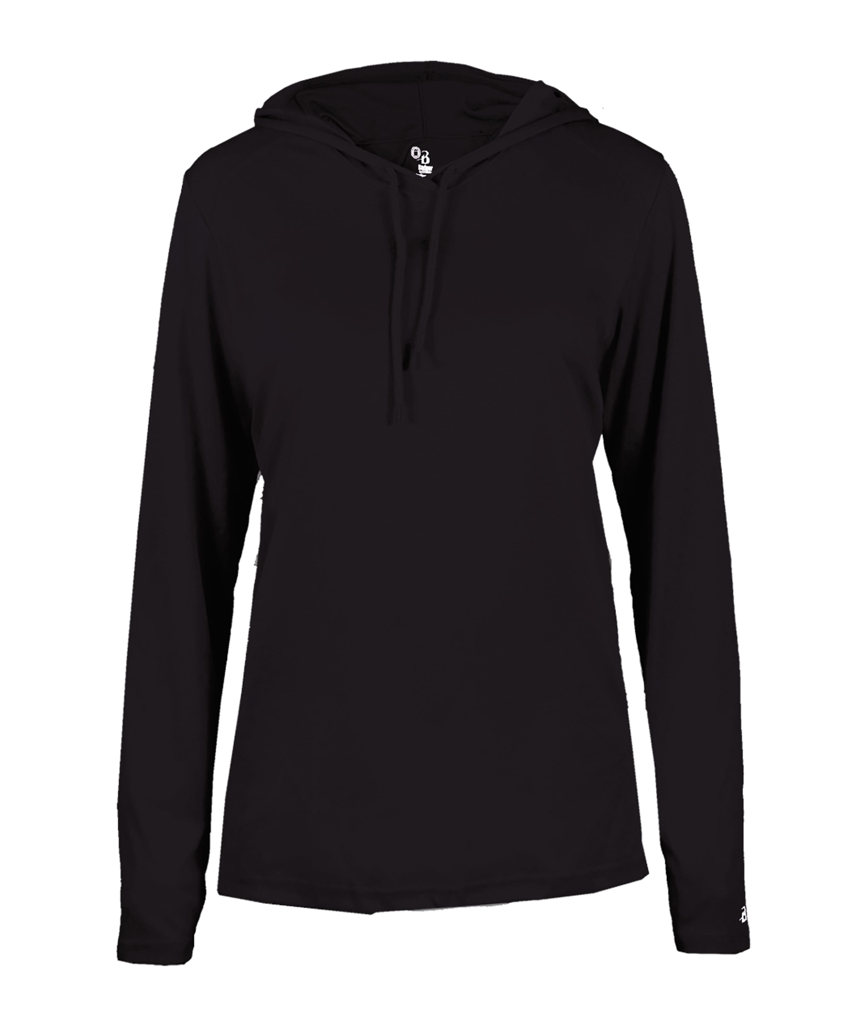 B-Core Ladies Long Sleeve Hood Tee