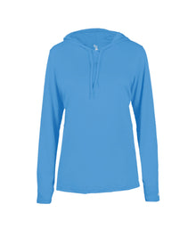 B-Core Ladies Long Sleeve Hood Tee