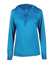 B-Core Ladies Long Sleeve Hood Tee