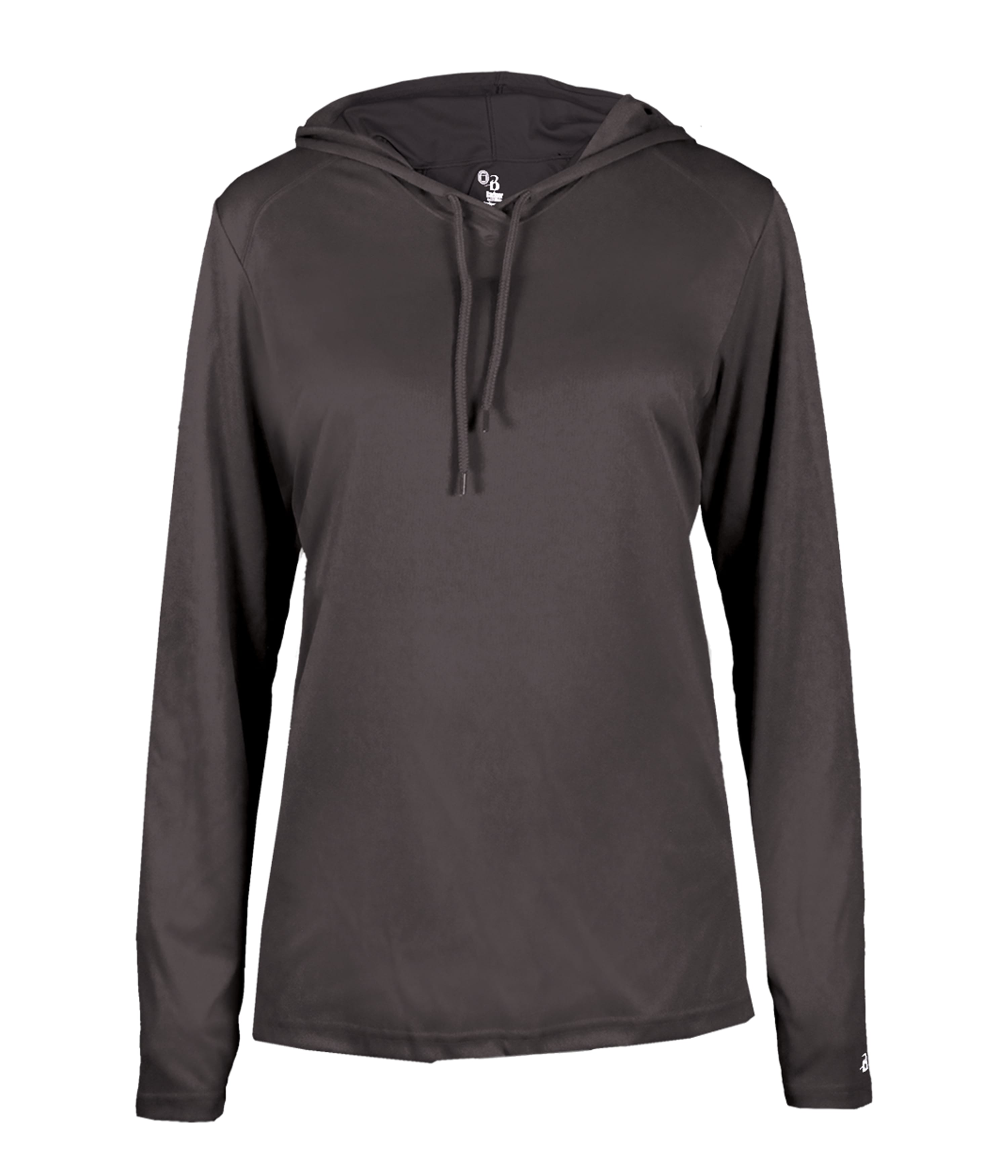B-Core Ladies Long Sleeve Hood Tee