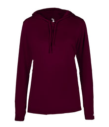 B-Core Ladies Long Sleeve Hood Tee