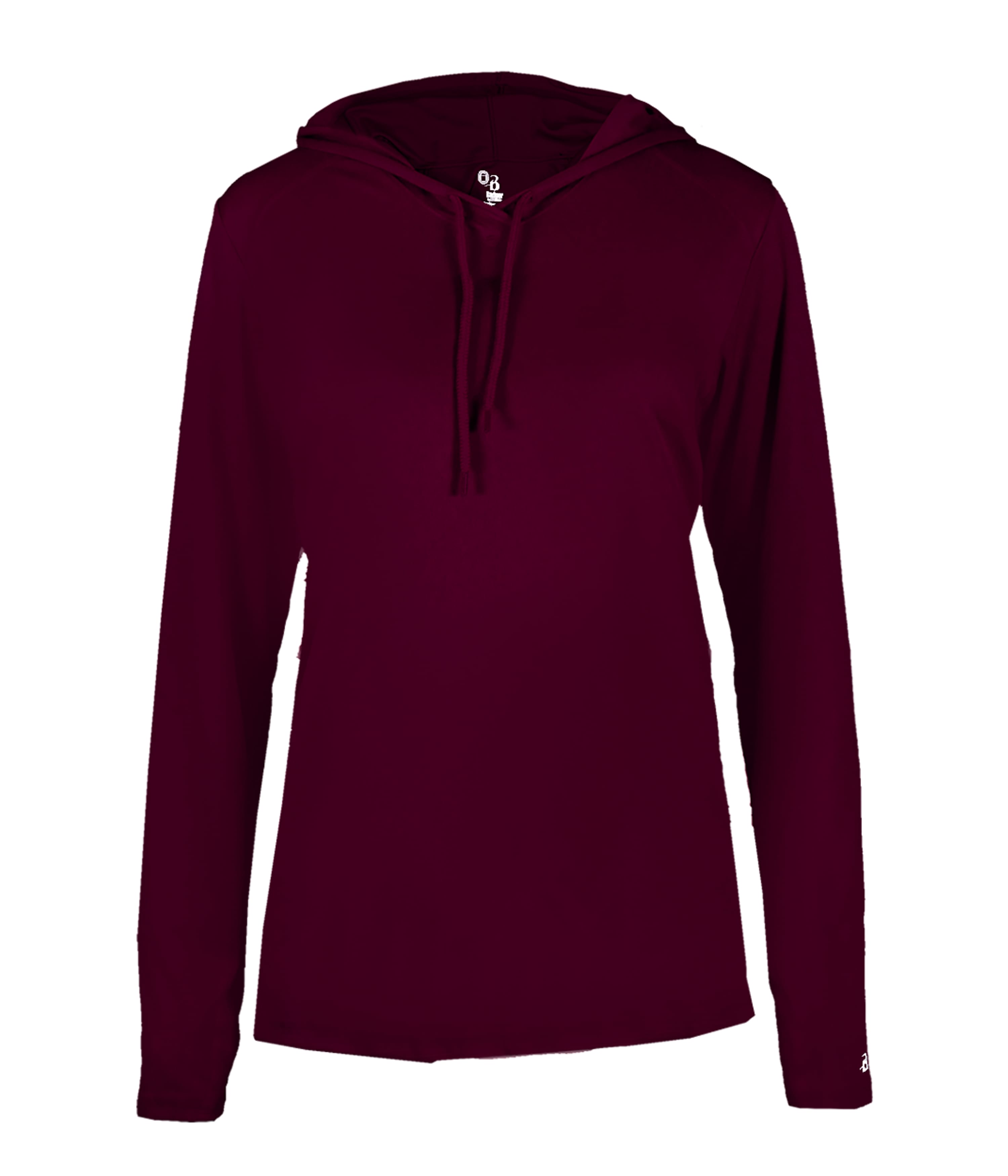 B-Core Ladies Long Sleeve Hood Tee