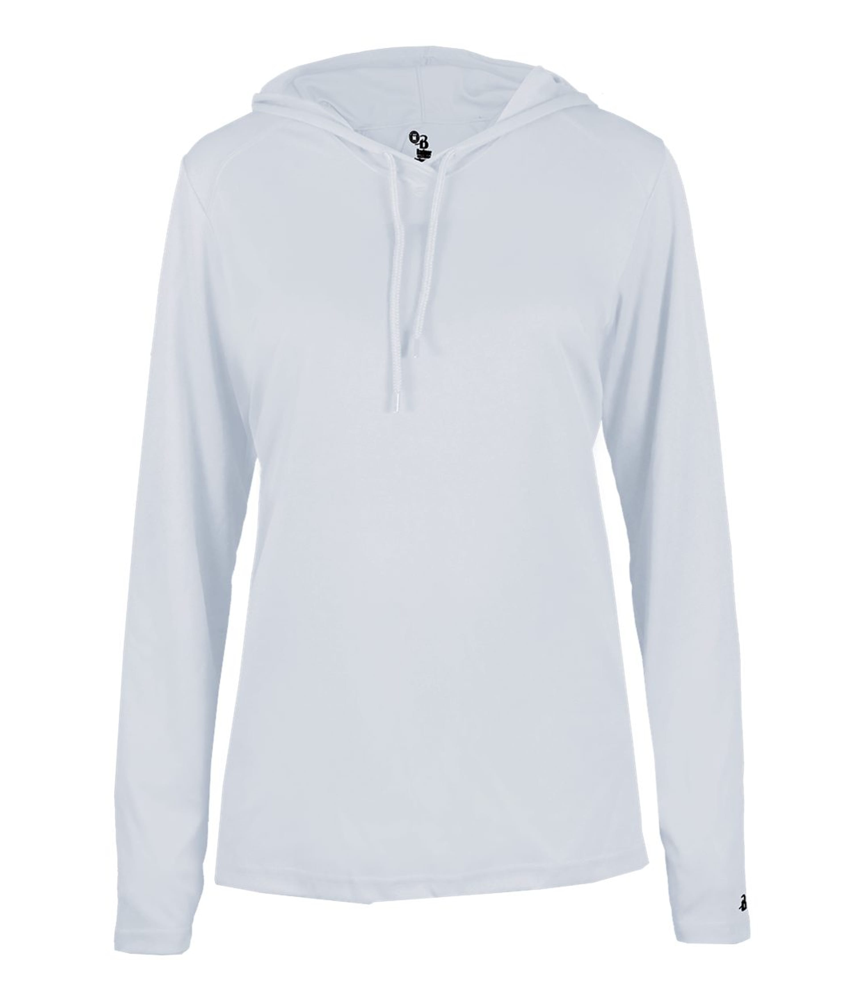 B-Core Ladies Long Sleeve Hood Tee