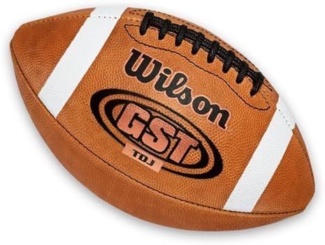 Wilson GST TDJ Junior Leather Football (ages 9-12)