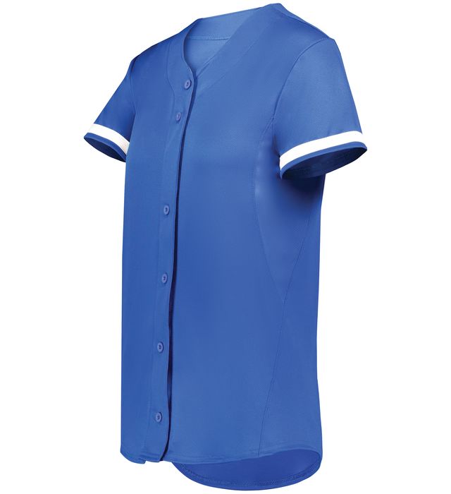 Augusta Sportswear Ladies Cutter+ Full Button Softball Jersey