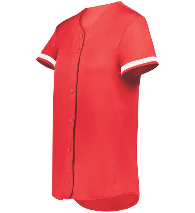 Augusta Sportswear Ladies Cutter+ Full Button Softball Jersey