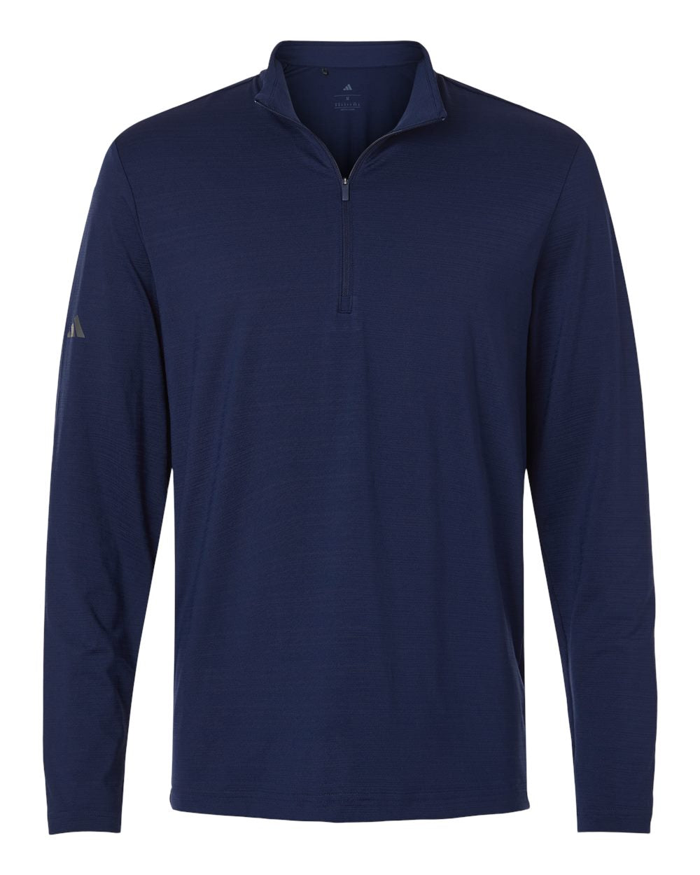 adidas Men's Textured Stripe Quarter-Zip Pullover
