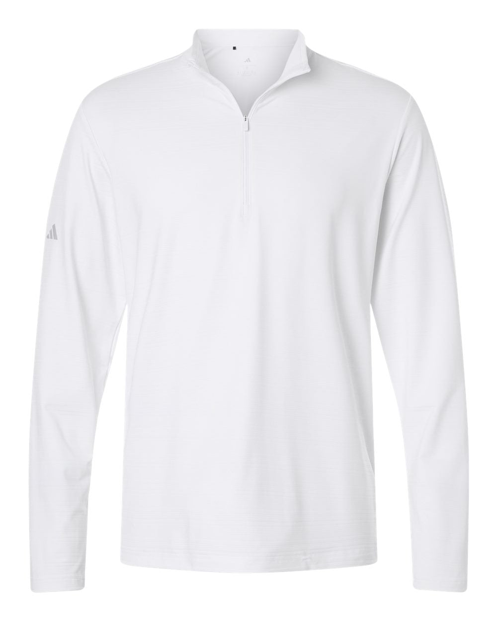adidas Men's Textured Stripe Quarter-Zip Pullover