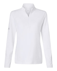 adidas Women's Textured Stripe Quarter-Zip Pullover