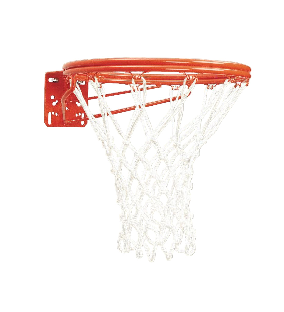 Front Mount Double-Rim Basketball Goal with No-Tie Netlocks