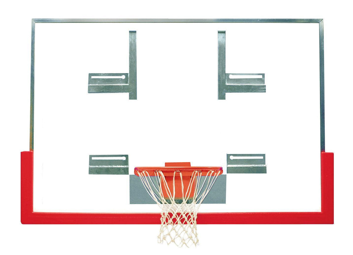 Bison 48" x 72" Tall Unbreakable “XL” Glass Competition Conversion Backboard