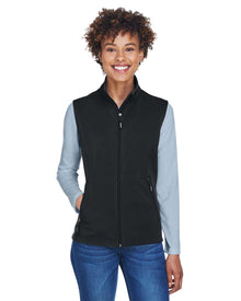 Core365 Women's Cruise Two-Layer Fleece Bonded Soft Shell Vest
