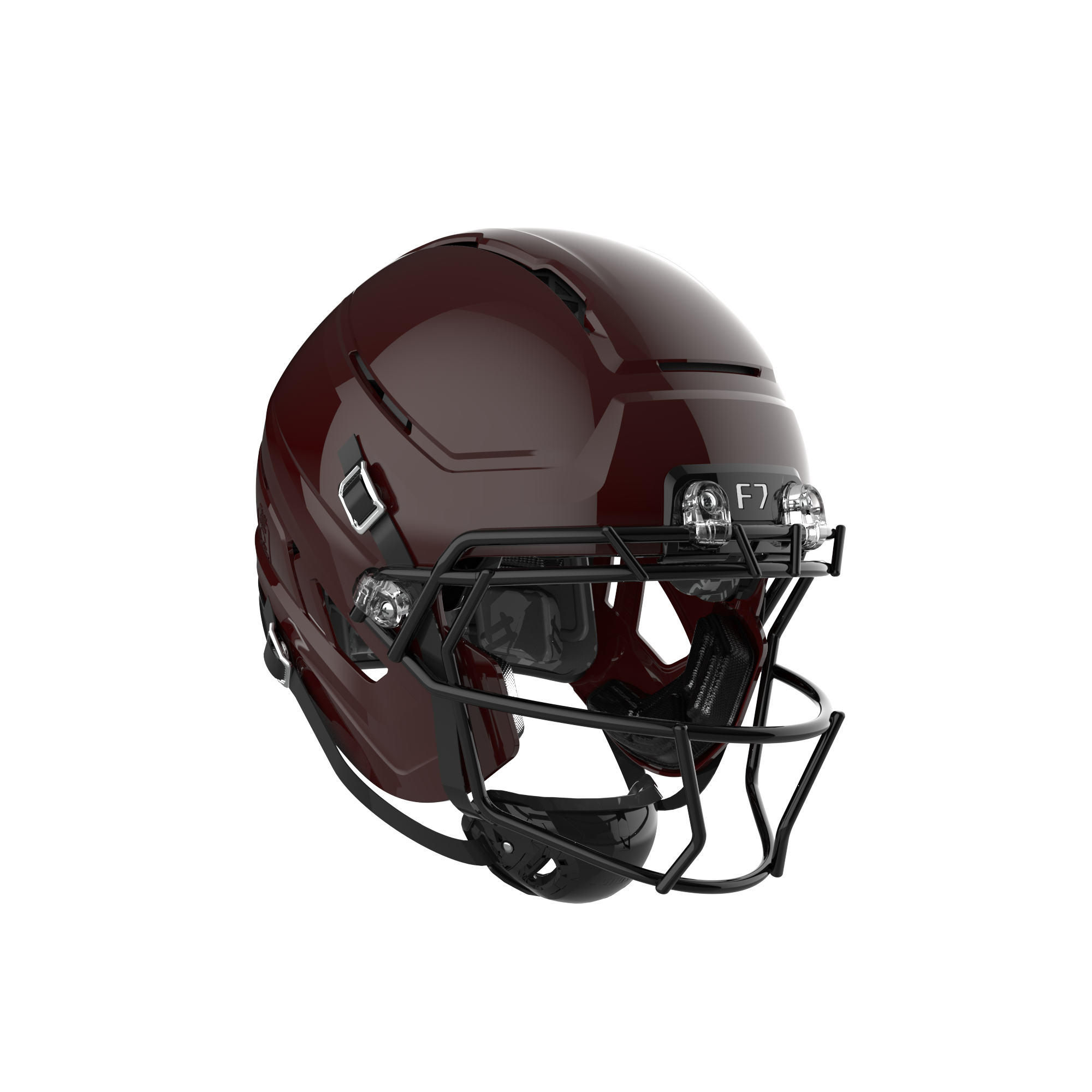 Schutt F7 AiR Football Helmet w/ attached carbon steel guard and std hardware