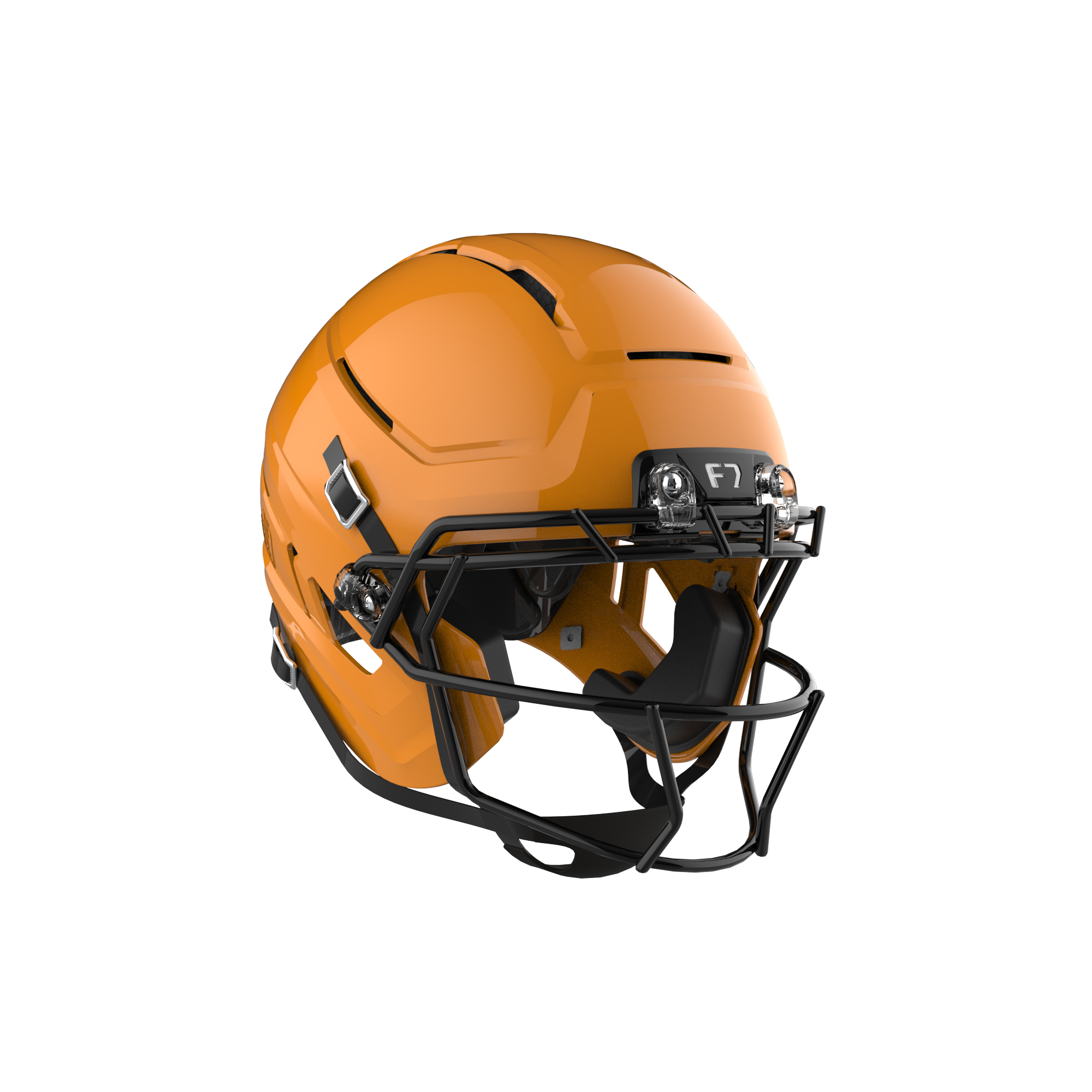 Schutt F7 AiR Football Helmet w/ attached carbon steel guard and std hardware