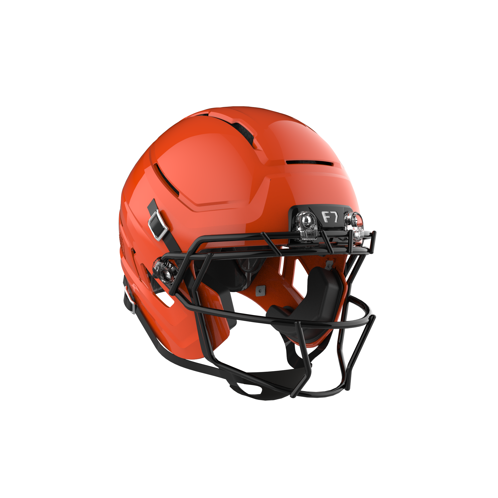 Schutt F7 AiR Football Helmet w/ attached carbon steel guard and std hardware