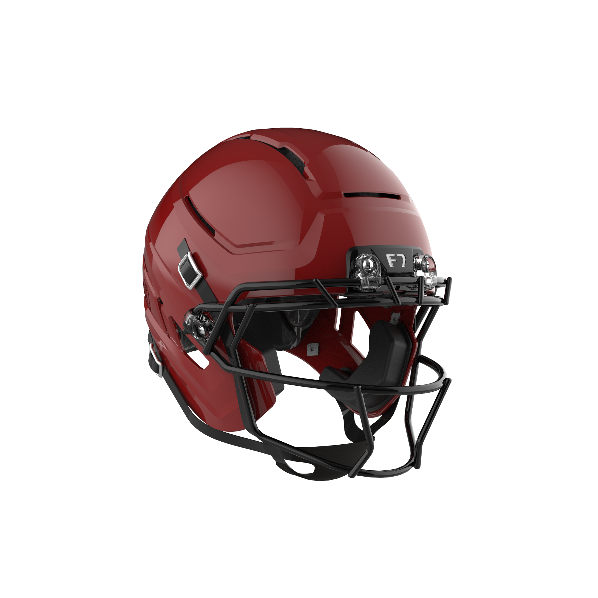 Schutt F7 AiR Football Helmet w/ attached carbon steel guard and std hardware