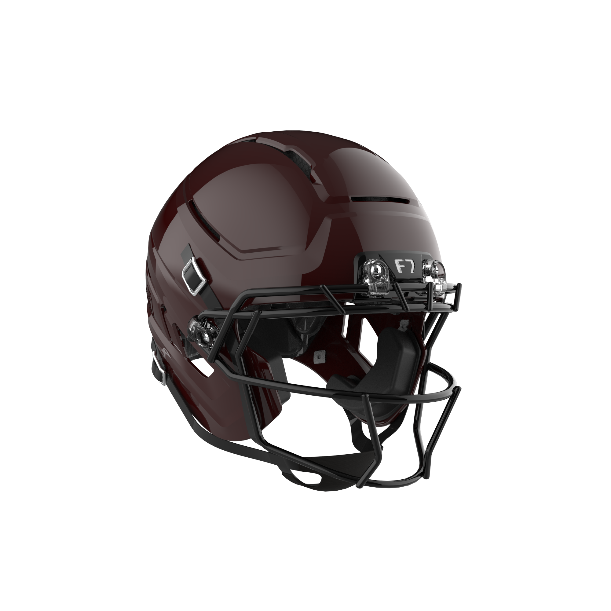 Schutt F7 AiR Football Helmet w/ attached carbon steel guard and std hardware