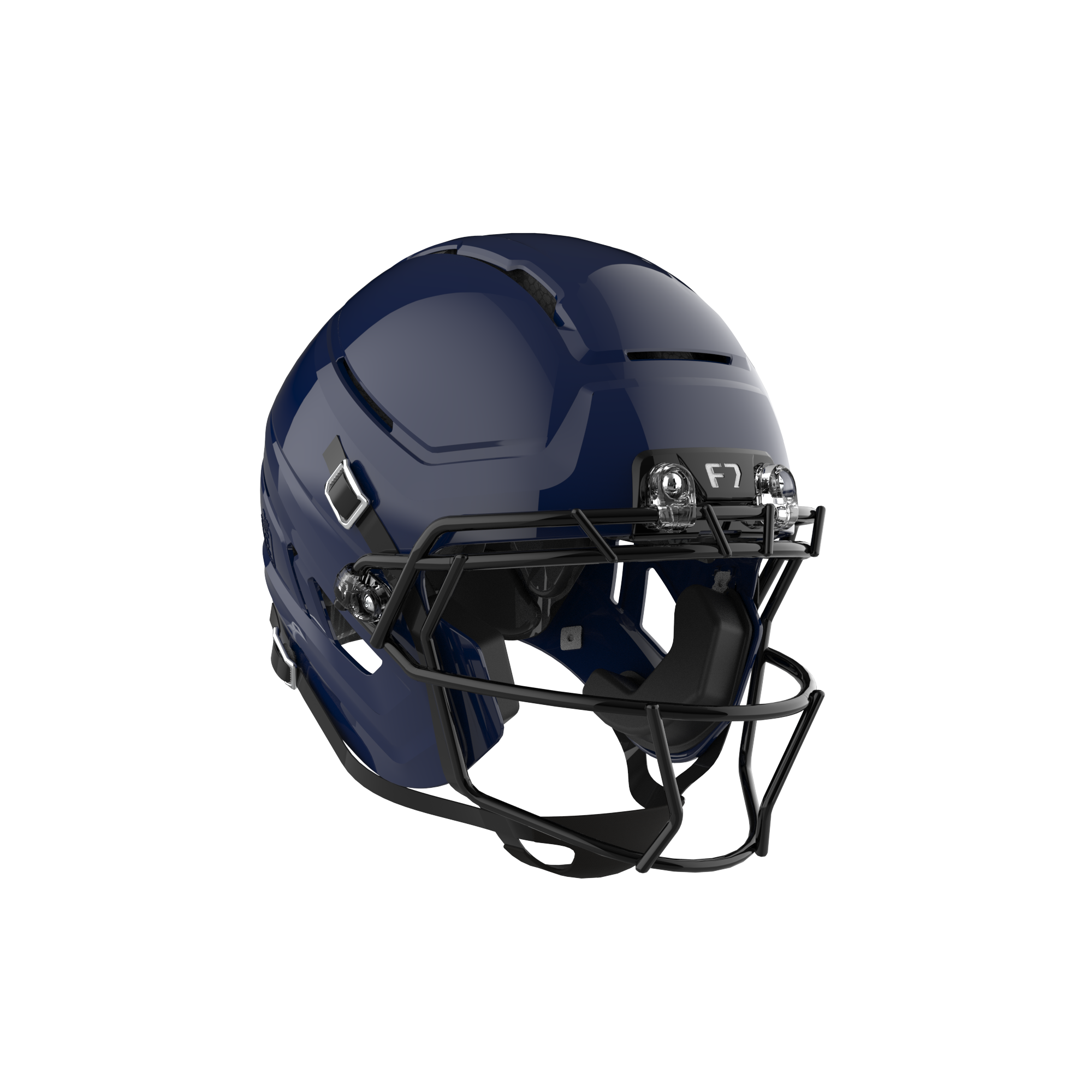 Schutt F7 AiR Football Helmet w/ attached carbon steel guard and std hardware