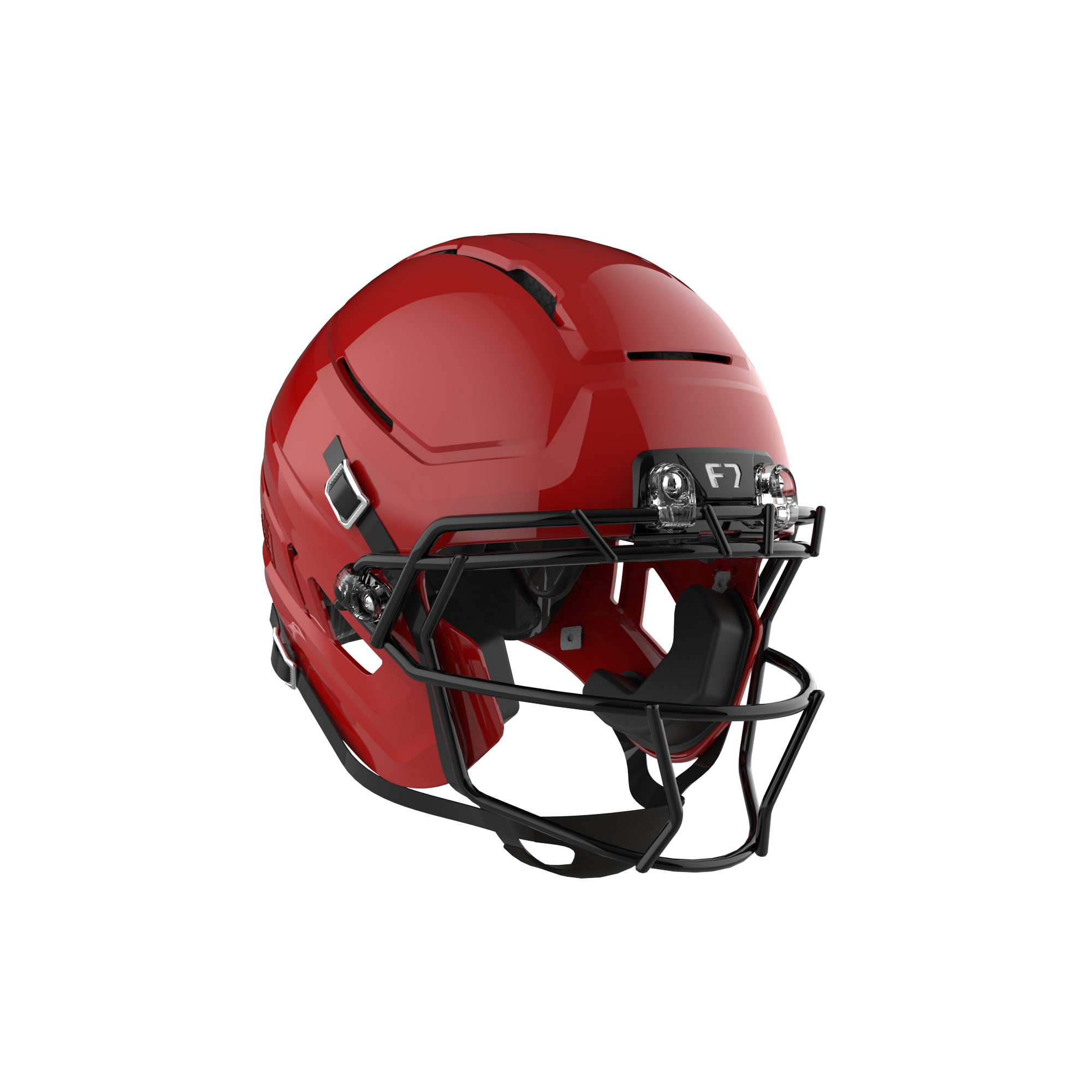 Schutt F7 AiR Football Helmet w/ attached carbon steel guard and std hardware