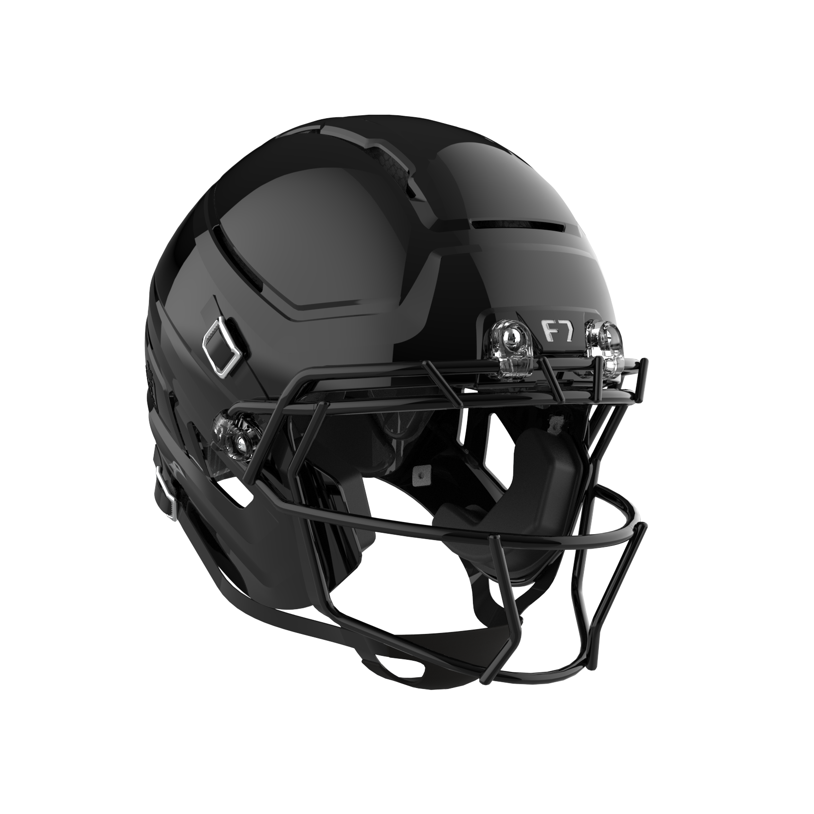 Schutt F7 AiR Football Helmet w/ attached carbon steel guard and std hardware