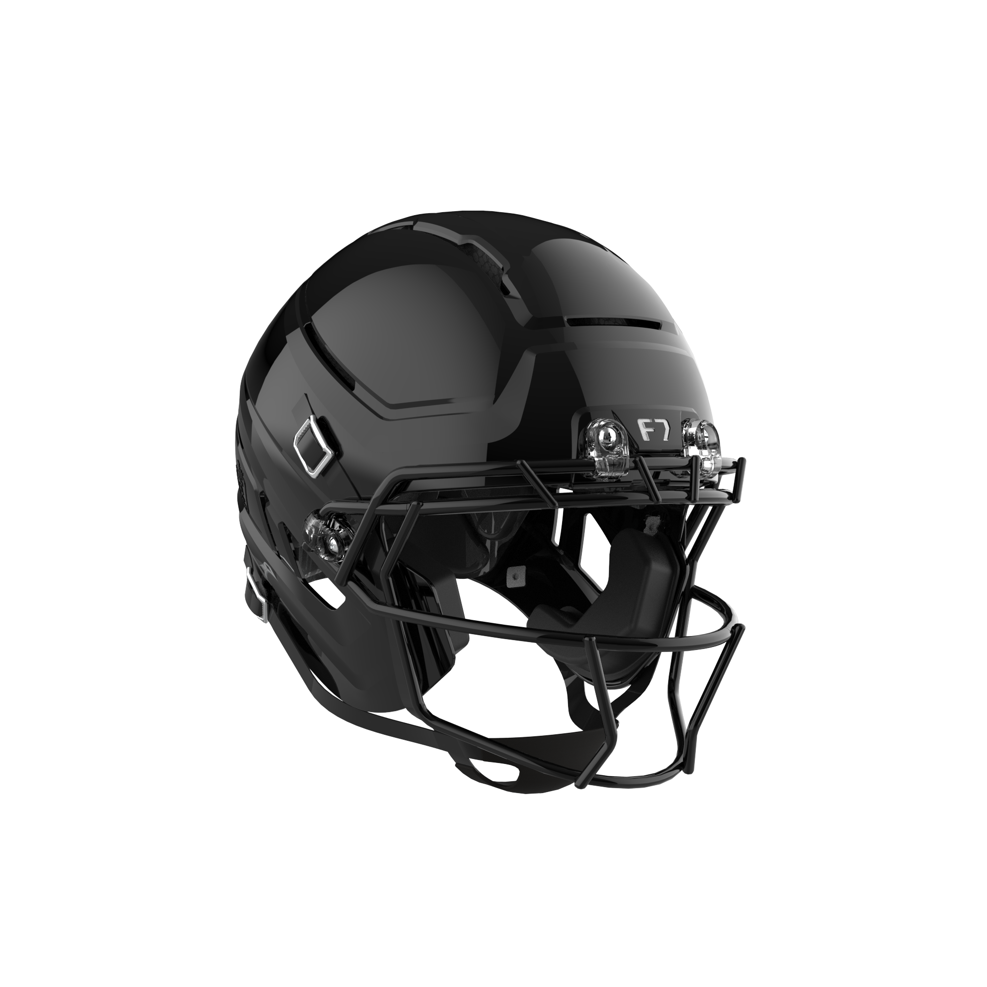 Schutt F7 AiR Football Helmet w/ attached carbon steel guard and std hardware