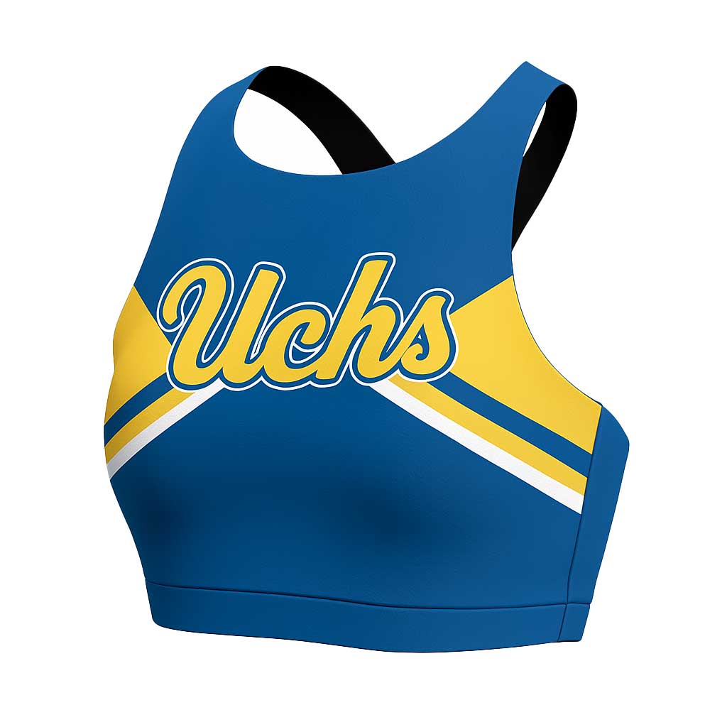 OneTEAM Custom SELECT CHEER High Neck Sports Bra - Women/Girls