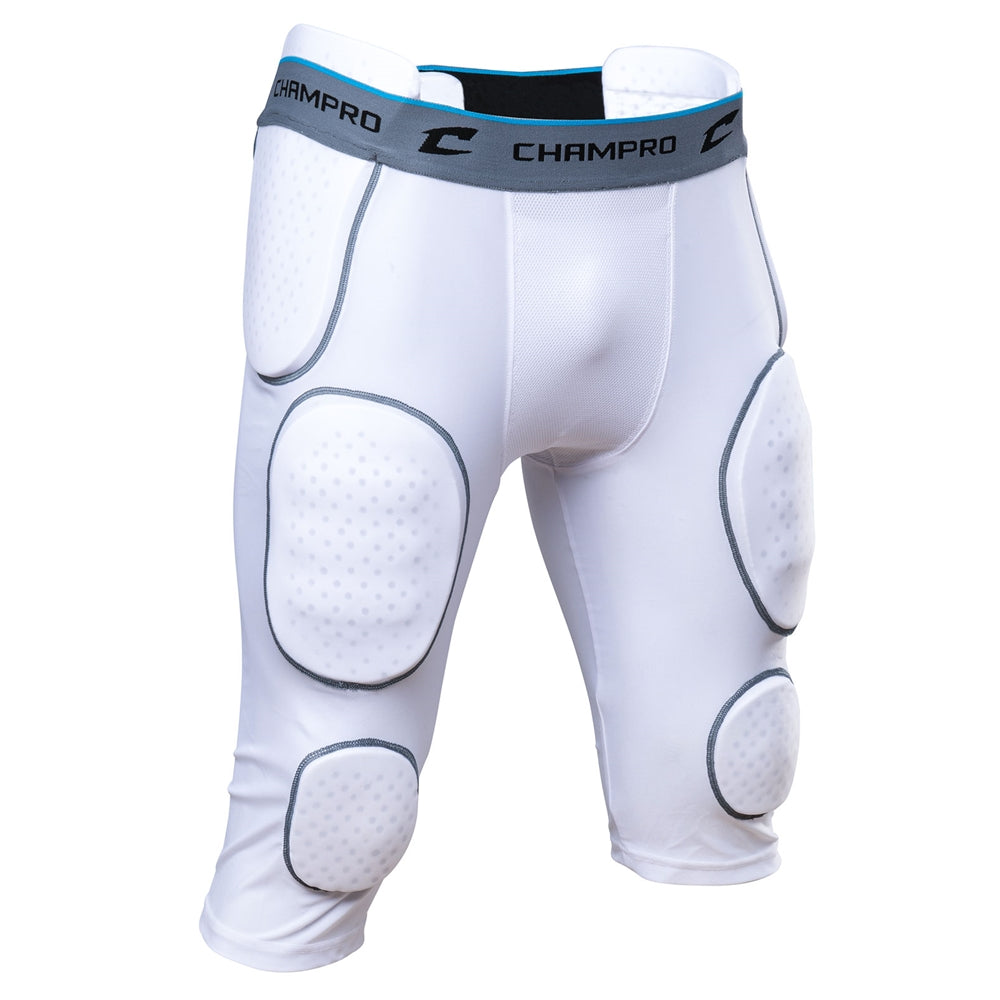 Champro Formation Protective 7 Pocket Integrated Compression Girdle - White