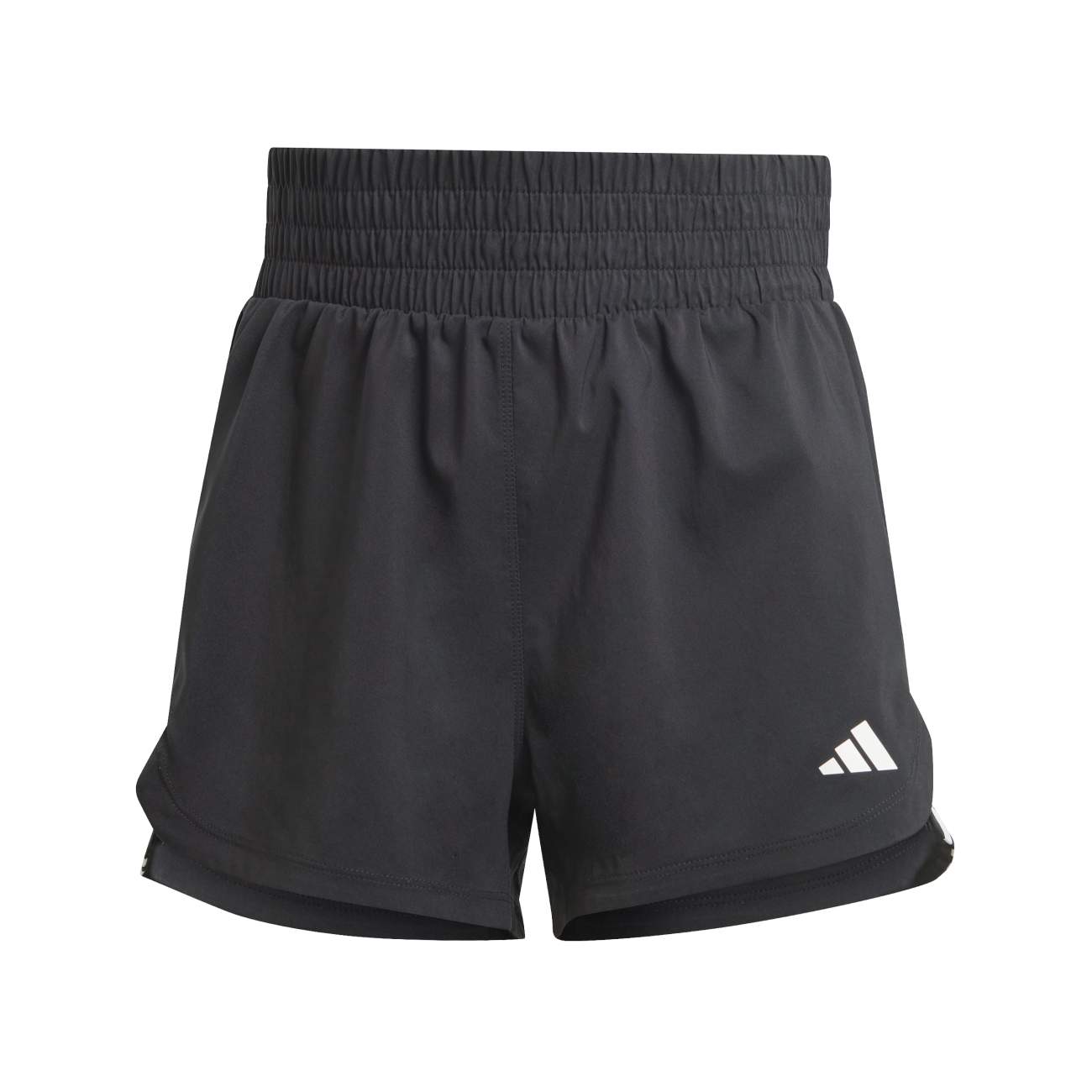 adidas Women's Pacer Woven High 5" Short - Black/White