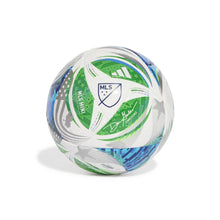 adidas 2025 MLS Mini Ball - White/Green/Glory Blue/Solar Blue