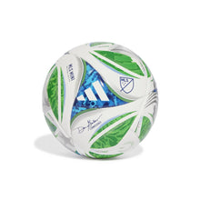 adidas 2025 MLS Mini Ball - White/Green/Glory Blue/Solar Blue
