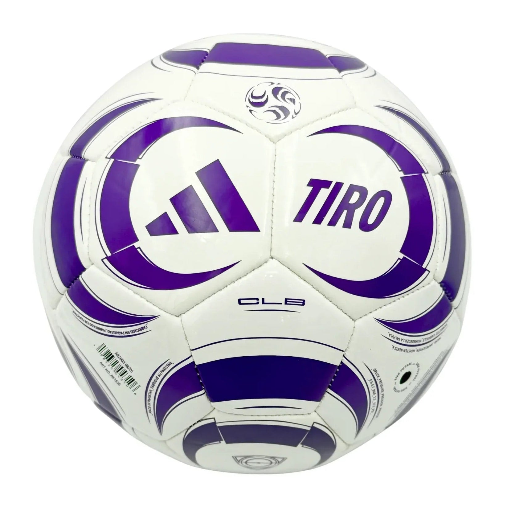 adidas Tiro Club Sala Futsal Ball - White/Active Purple