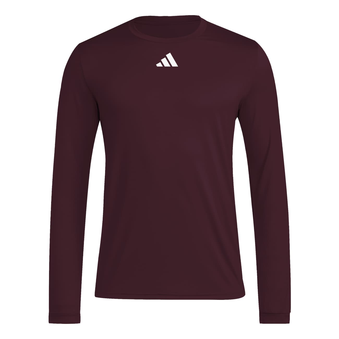 adidas Mens Long Sleeve Pregame Badge of Sport Tee